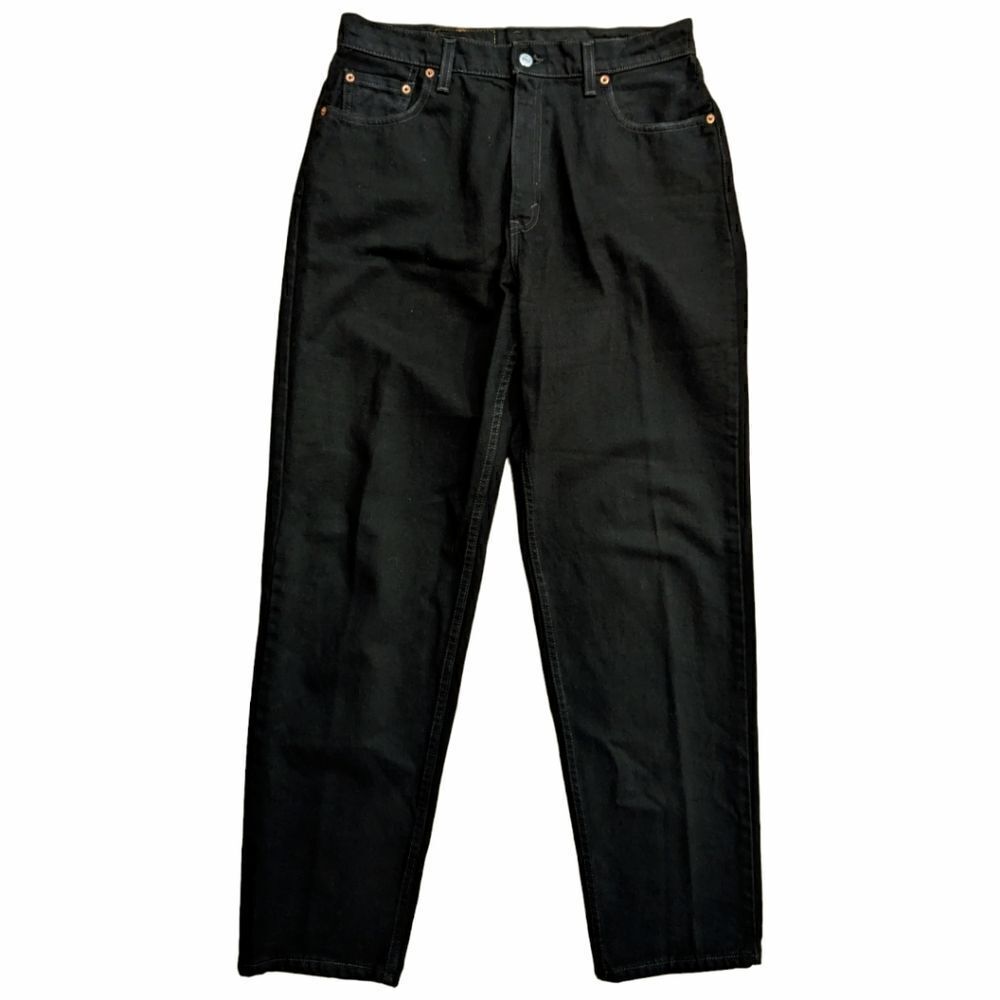 Vtg 90's RARE Levi's 560 Black Loose Fit Straight Leg 100% Cotton USA Sz 14/32